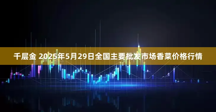 千层金 2025年5月29日全国主要批发市场香菜价格行情