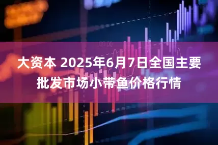 大资本 2025年6月7日全国主要批发市场小带鱼价格行情